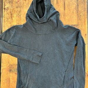 Lululemon Knit Sweater Hoodie Womens Size 10 Gray Hooded Sweatshirt